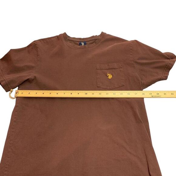 US Polo Association Mens Brown Short Sleeve Tee T Shirt Size Small​​ - Picture 6 of 7